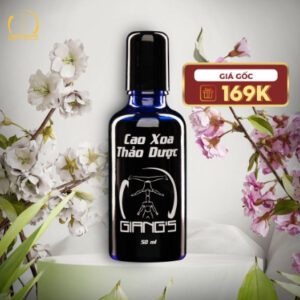 Cao xoa bóp thảo dược chai màu xanh